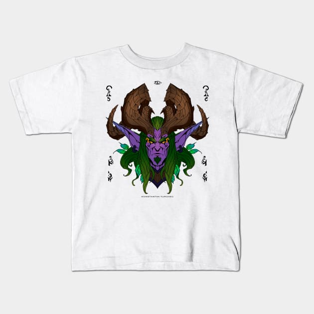 Night Elf Kids T-Shirt by Konstantin Turovec